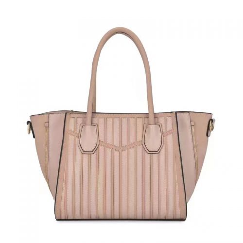 Stripe Patchwork Smile Bag Ladies Trapeze Bags Handbag