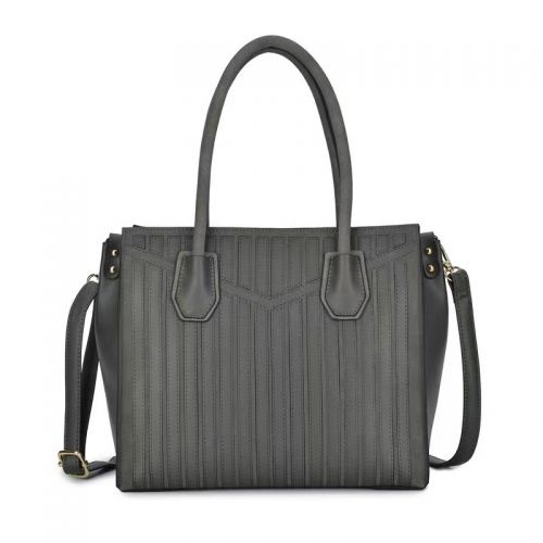 Designer Stripe Patchwork Women's Tote Handbags 