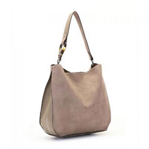  OEM Beige PU Leather Hobo Bag For Fall