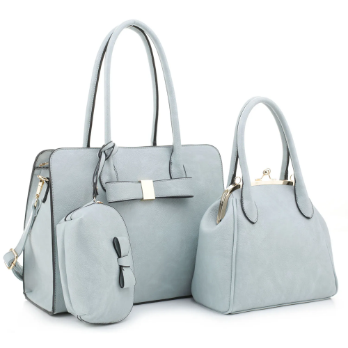 Guangzhou Factory Hot Selling 3 in 1 Set Tote Handbag 