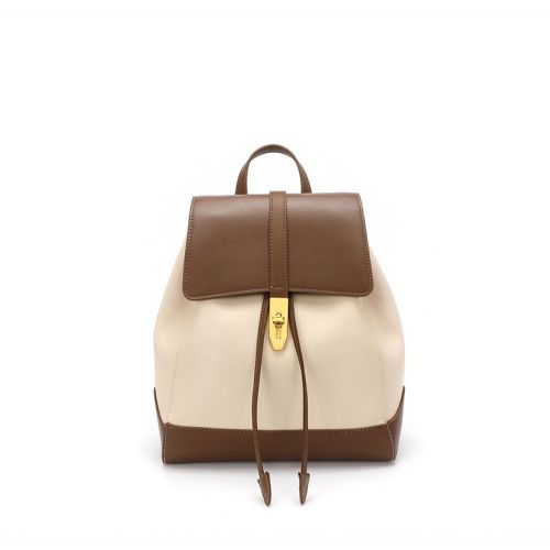 Large Capacity Cowhide Faux Leather Ladies' Backpack Bag